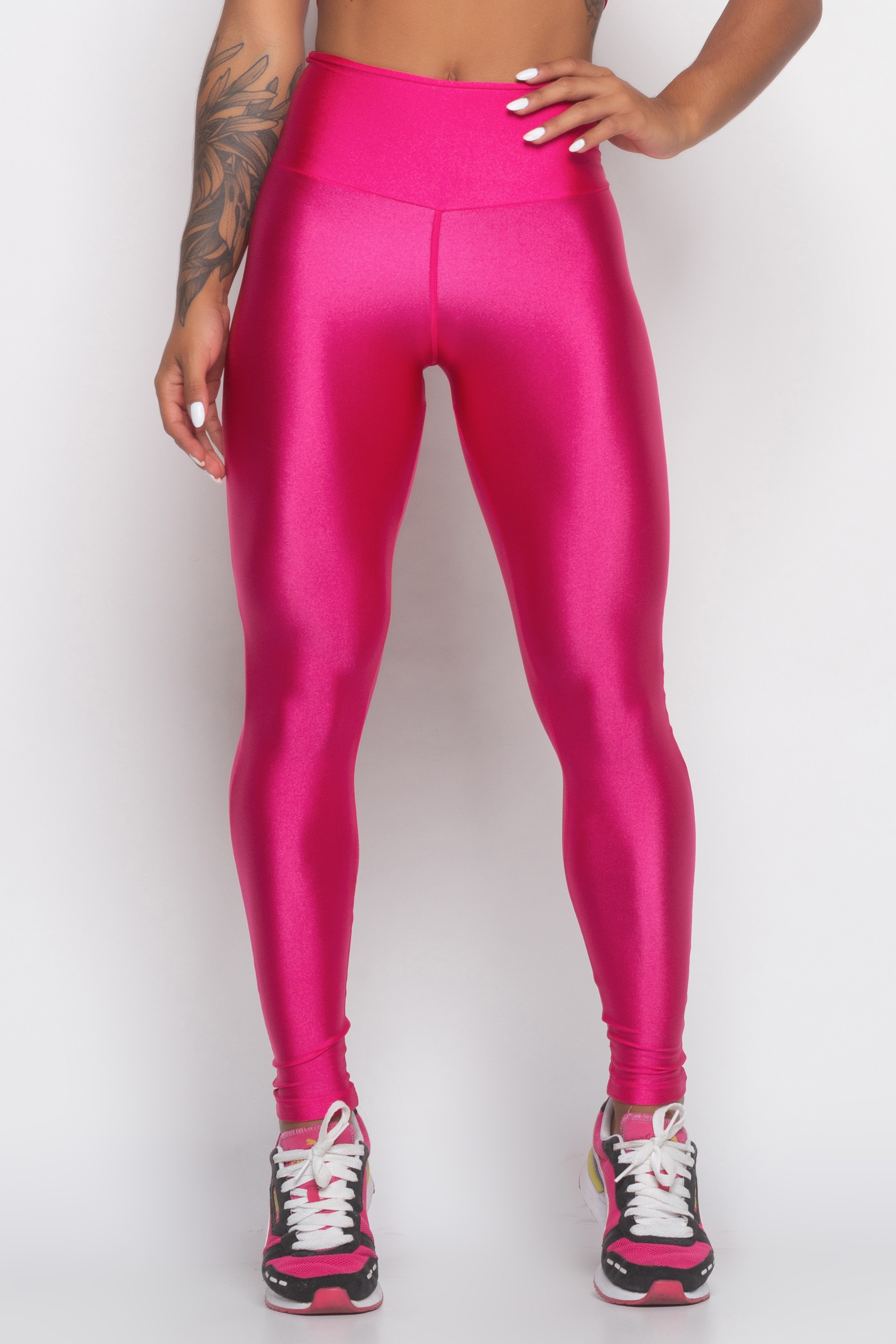 Roupas-esportivas-femininas - Calca - Calca-legging ROSA Roupas