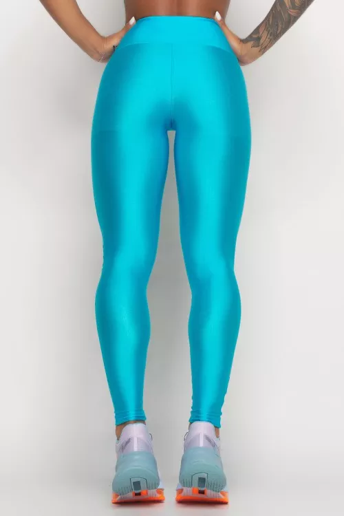 Calça Legging Azul com brilho Alive
