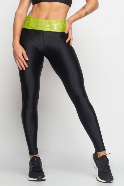 Calça Legging Preta cós versátil Bong