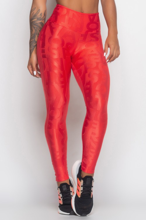 Calça Legging Tomate com textura Active