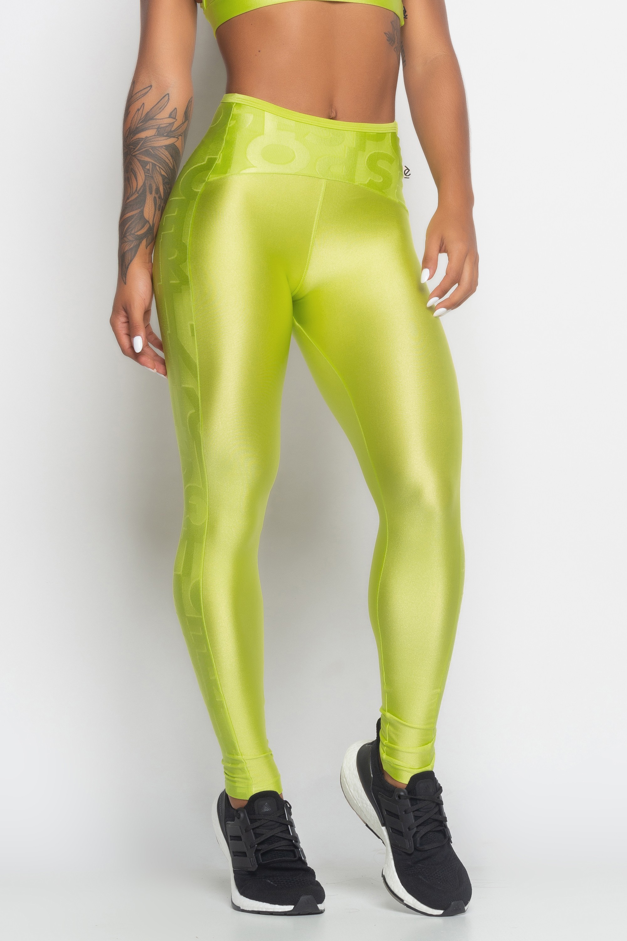 Calça Legging Lima com brilho e textura Flip