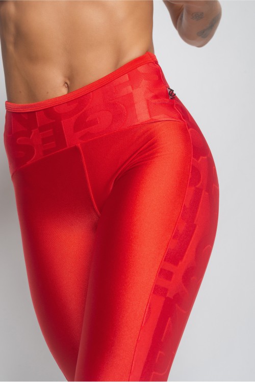 Calça Legging Tomate com brilho e textura Flip