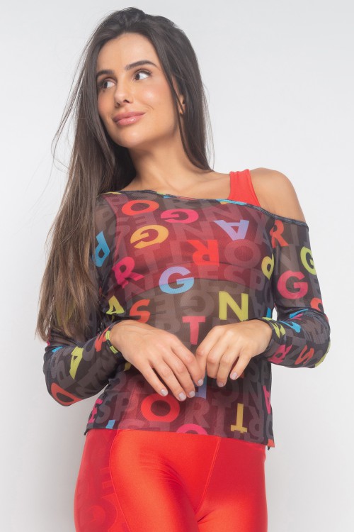 Blusa Estampada Square