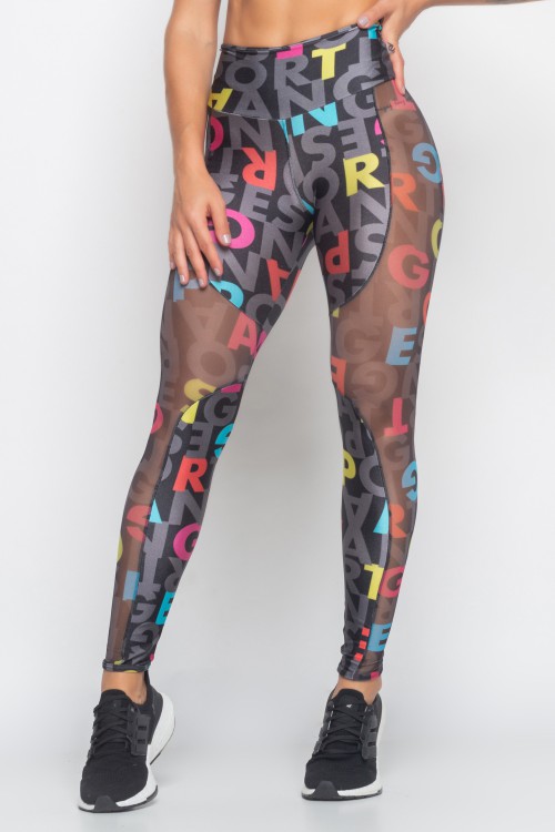 Calça Legging Estampada United