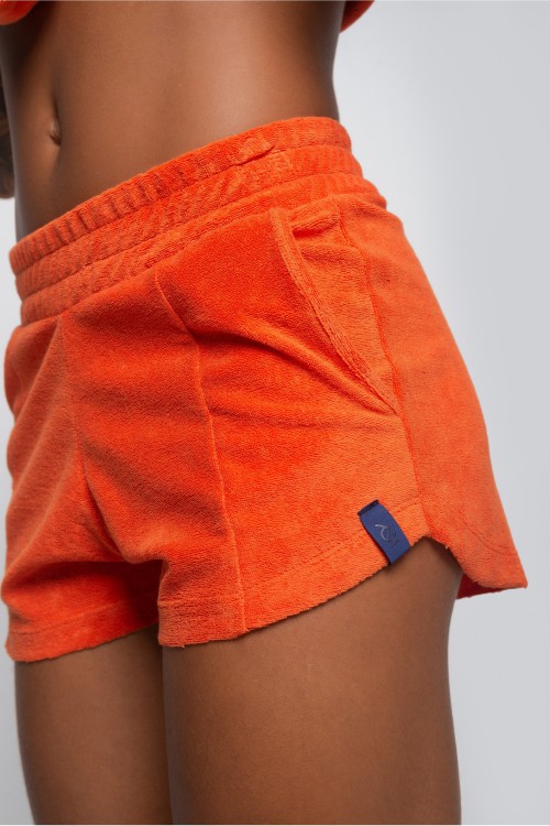 Short Atoalhado Laranja Brisa