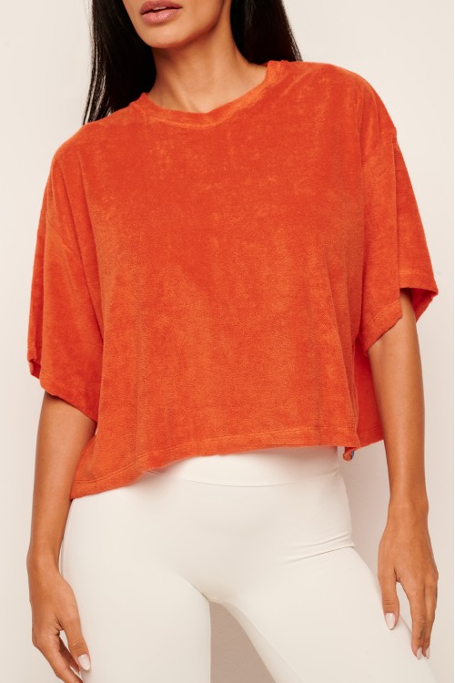 Blusa Atoalhada Laranja Brisa
