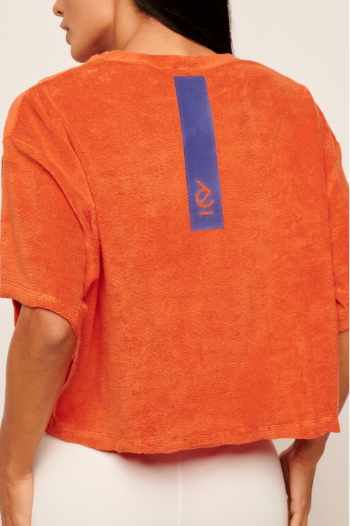 Blusa Atoalhada Laranja Brisa