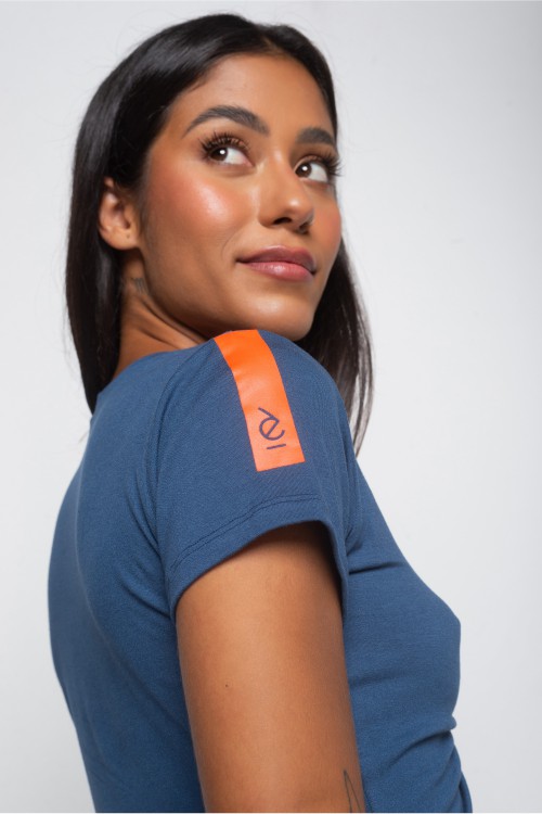 Blusa Cropped Azul Anywhere