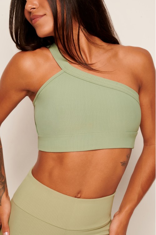 Top One Shoulder Ultra Sculpt Olive