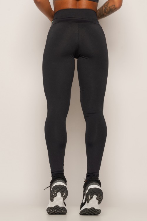 Calça Legging Preta Futuristic