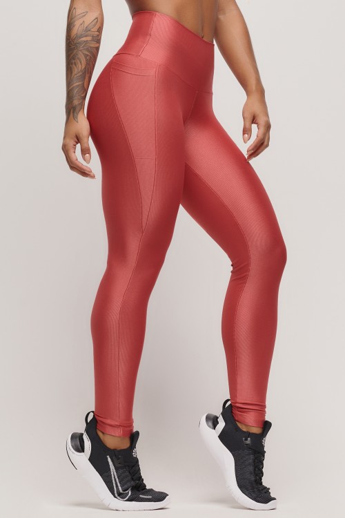 Calça Legging Terracota com bolso Essence