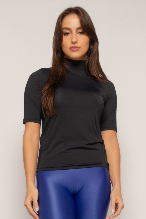 Blusa Preta UV 3/4 básica