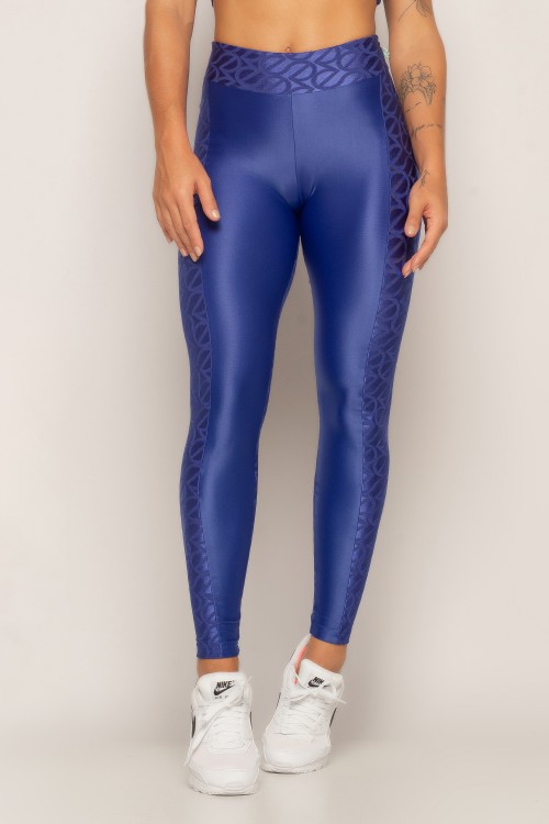 Calça Legging Azul Block
