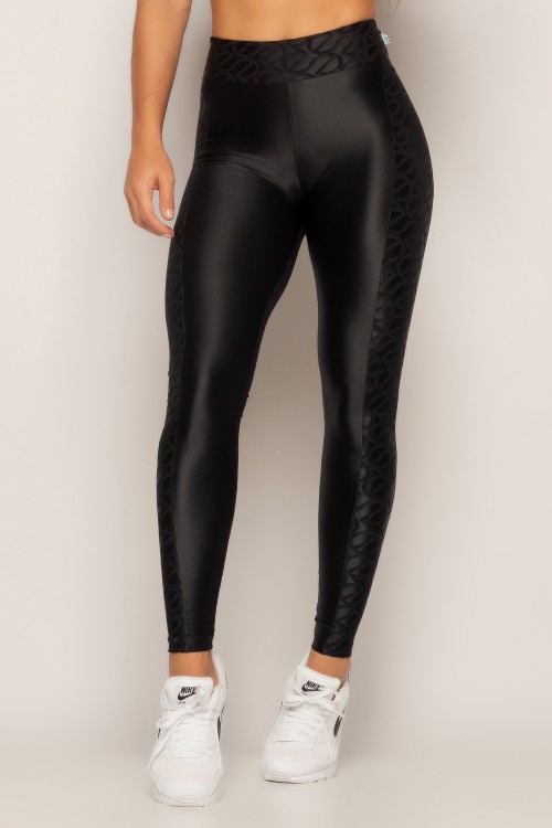 Calça Legging Preta Block