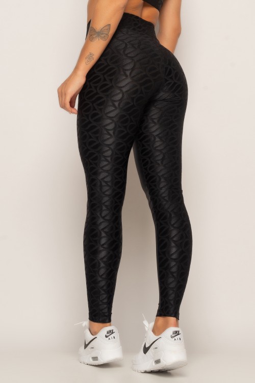 Calça Legging Preta Block