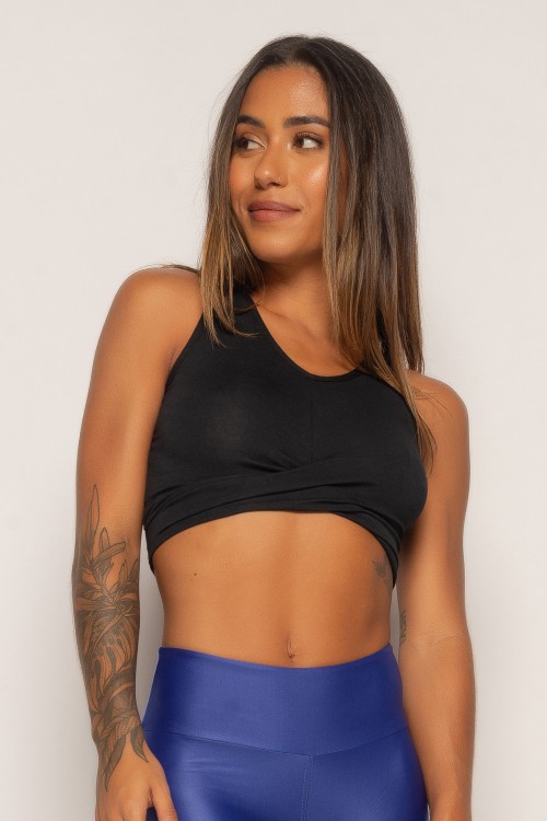 Regata Cropped Preta Harmony