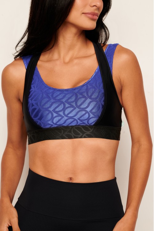 Top Preto e Azul Reactor