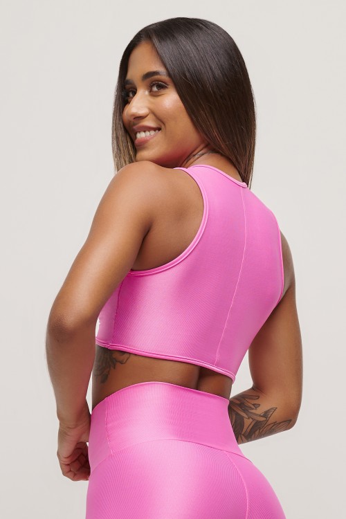 Top Pink Cropped Essence