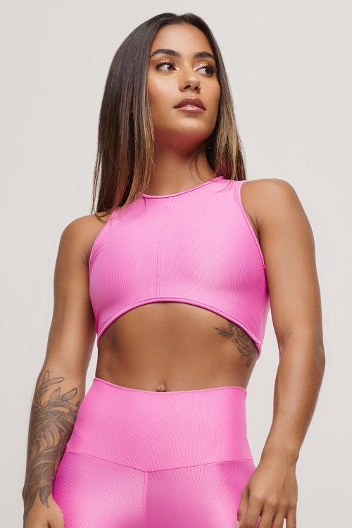 Top Pink Cropped Essence
