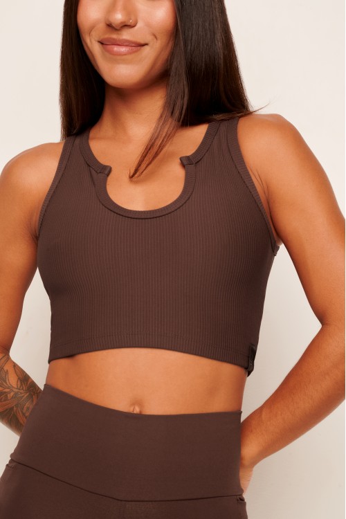 Top Cropped Ultra Sculpt Brownie