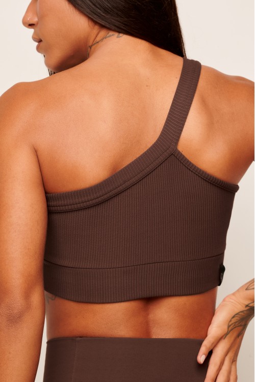 Top One Shoulder Ultra Sculpt Brownie