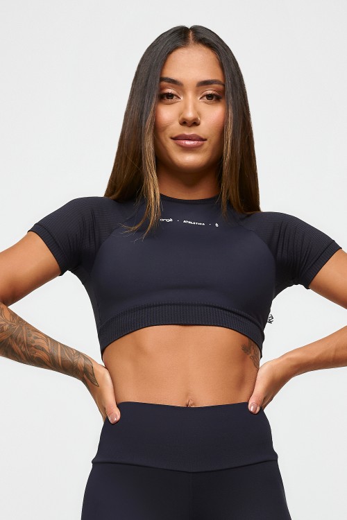 Top Cropped Preto Smith