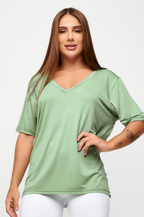 Blusa Alecrim Gola V Lisa