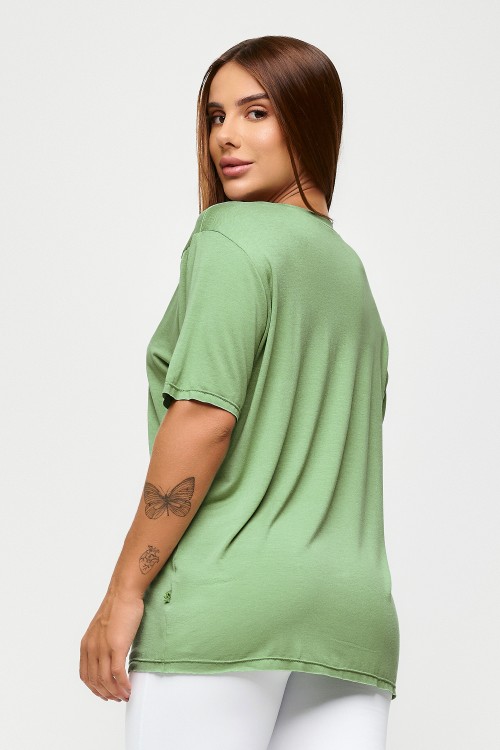 Blusa Alecrim Gola V Lisa