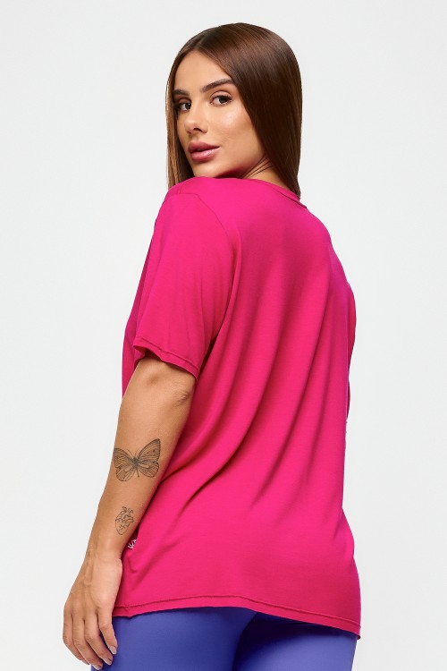 Blusa Cereja Gola V Lisa