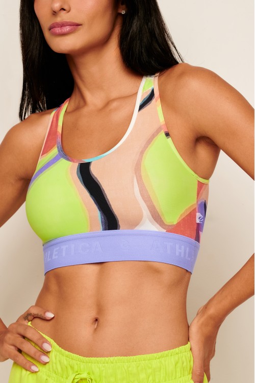 Top Estampado com Elástico Resort