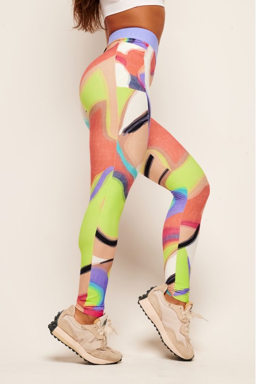 Calça Legging Estampada com bolso Resort
