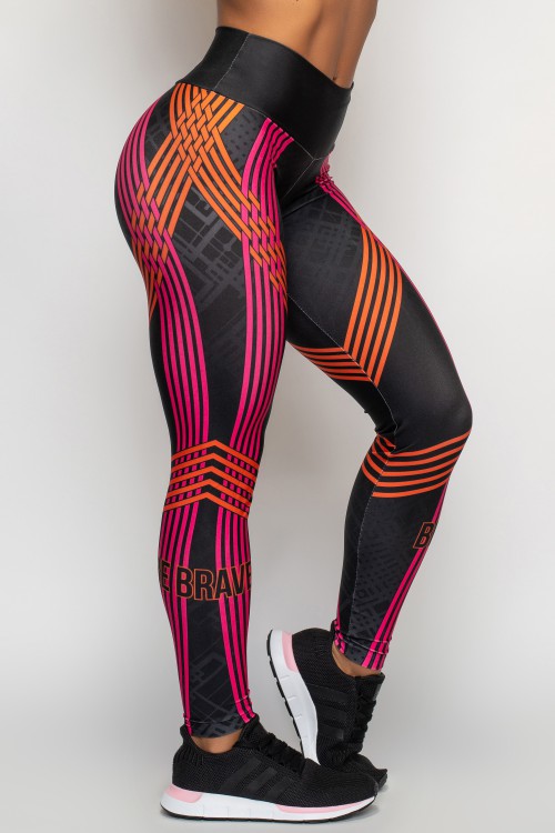 Calça Legging Feminina com Estampa Sublimada Braver