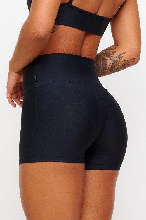 Short Preto Soft Light Levanta Bumbum