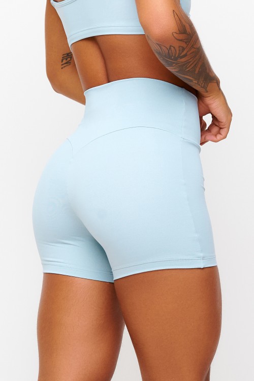 Short Azul Soft Light Levanta Bumbum