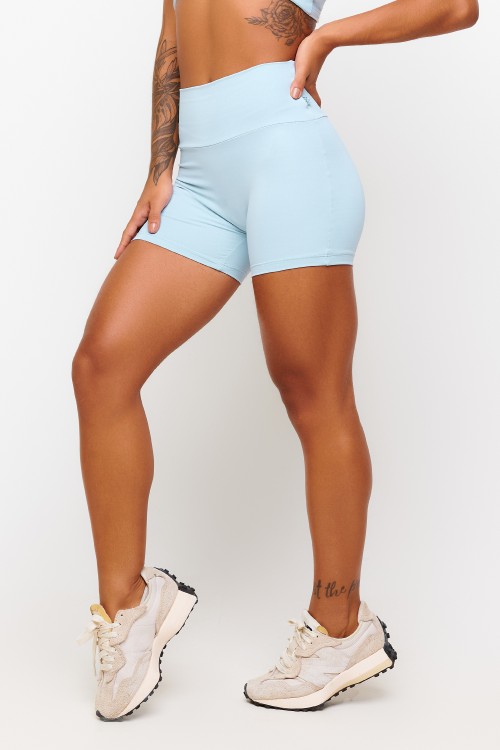 Short Azul Soft Light Levanta Bumbum