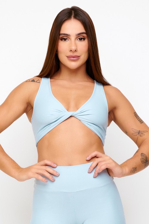 Top Azul Soft Light Torcido Lifting