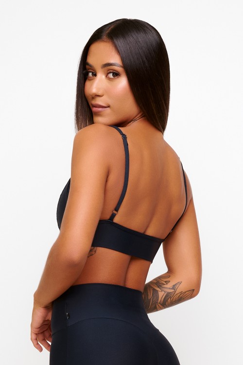 Top Preto Soft Light Club