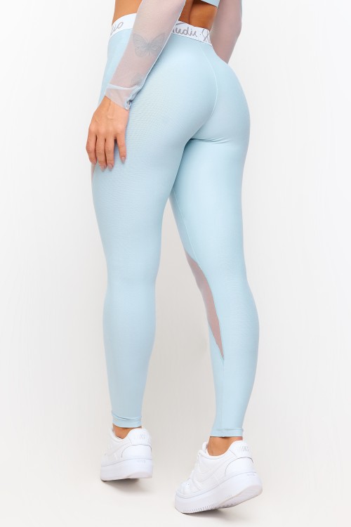 Calça Legging Azul com bolso Soft Light Coreo