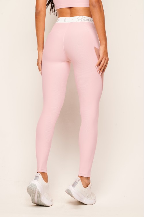 Calça Legging Rosê com bolso Soft Light Coreo