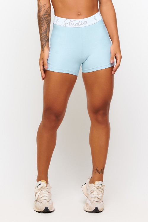 Short Azul com bolso Soft Light Coreo