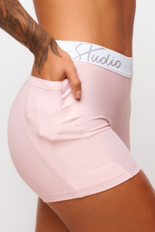 Short Rosê com bolso Soft Light Coreo