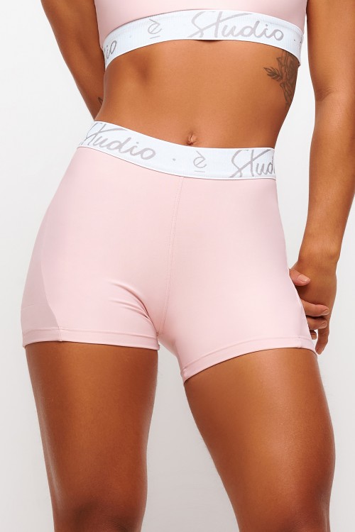Short Rosê com bolso Soft Light Coreo