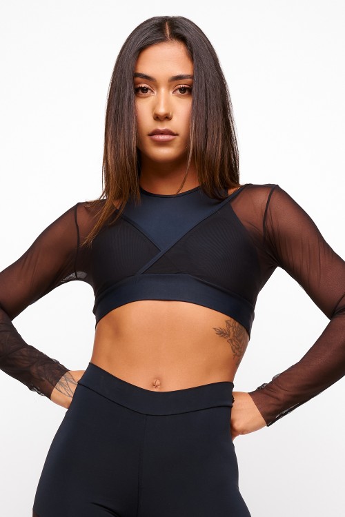 Top Preto Soft Light Ballerina