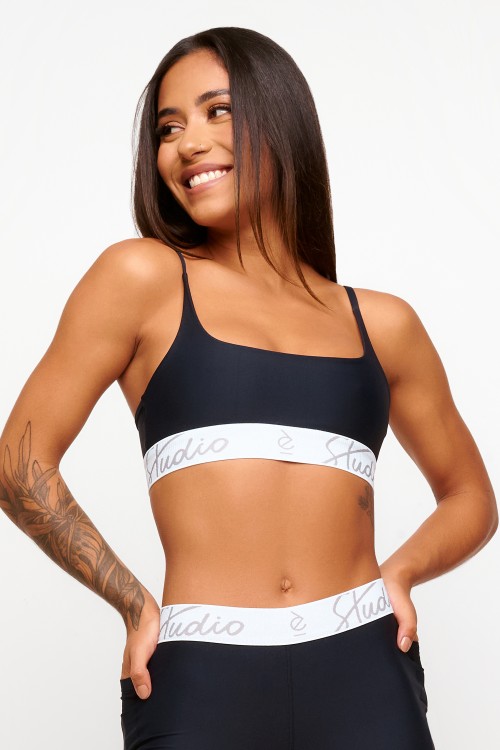Top Preto Soft Light Minimal