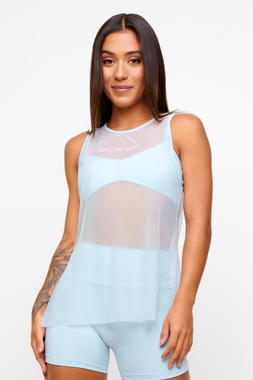 Regata Azul de Tule Feel The Beat