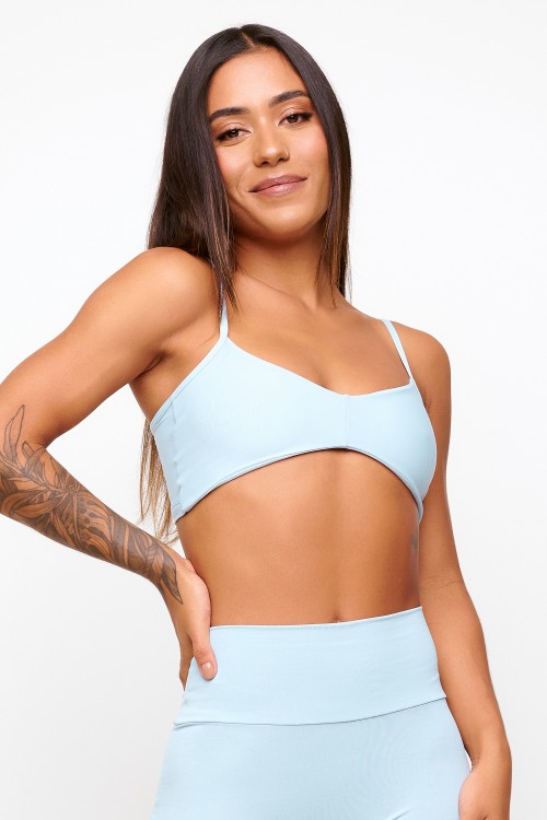 Top Azul Soft Light Frappé