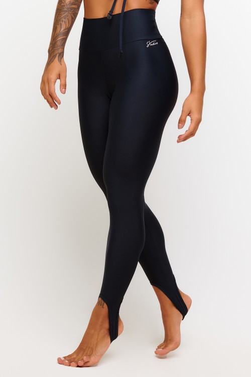 Calça Legging Preta Soft Light Spiral