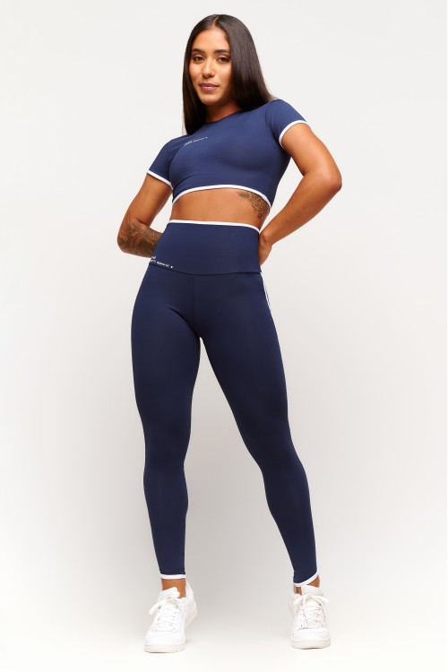 Calça Legging Azul Marinho College
