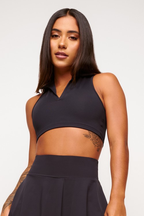 Top Preto Polo