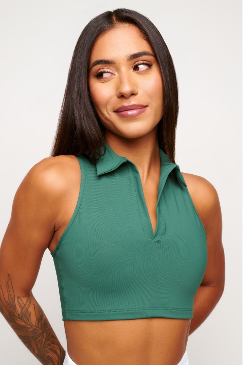 Top verde polo